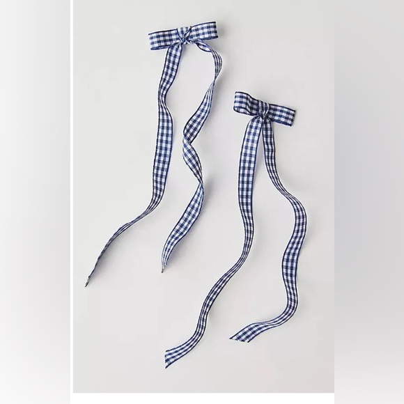 Free People Jordie Printed Bow Set Of 2 - Picture 5 of 5